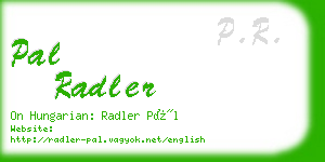 pal radler business card